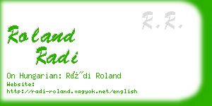 roland radi business card